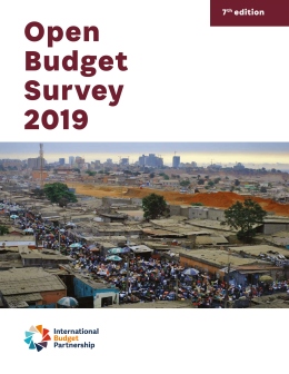 Open Budget Survey 2019 Cover
