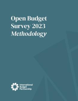 Open Budget Survey 2023 Methodology